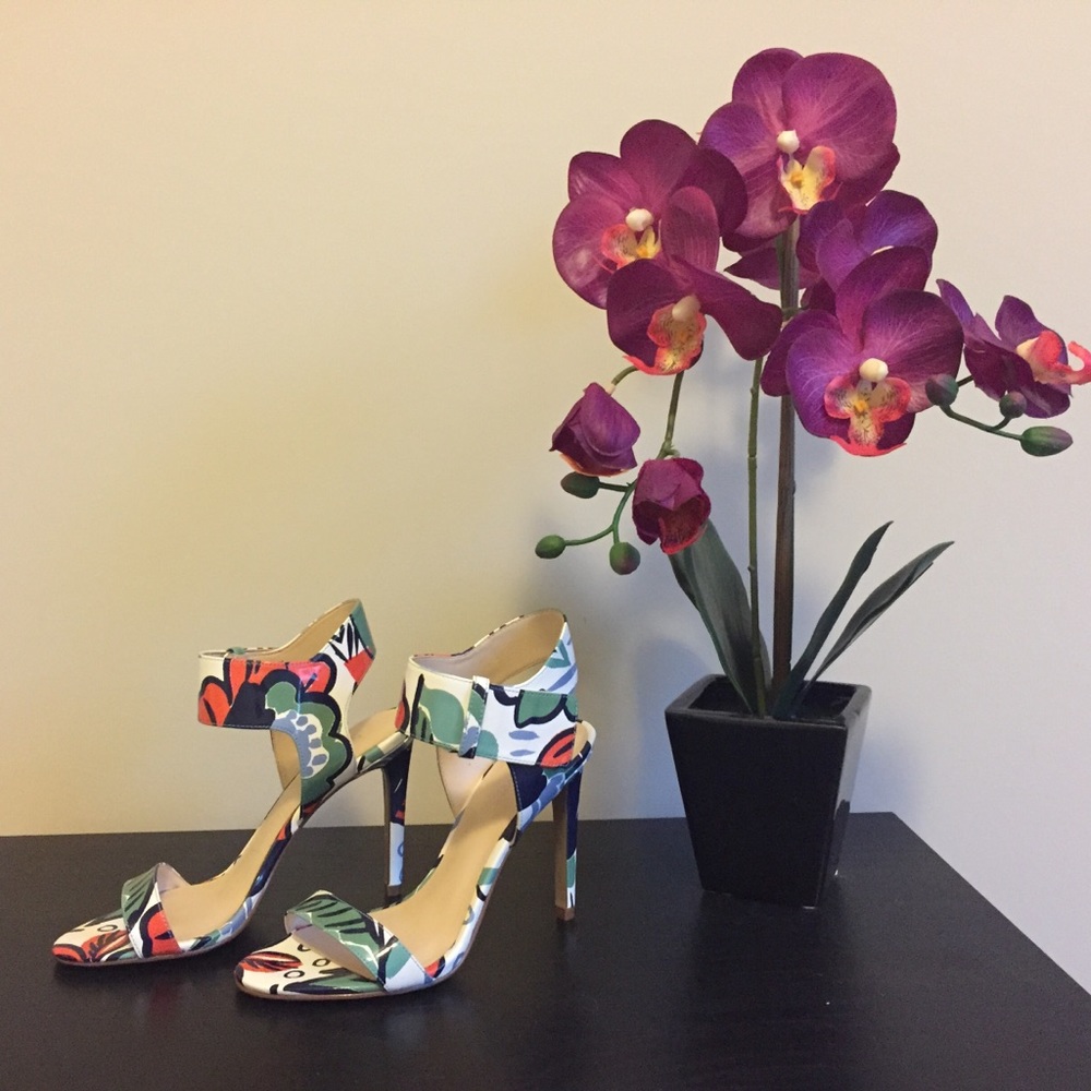 Nine West Floral Sandal Heel
